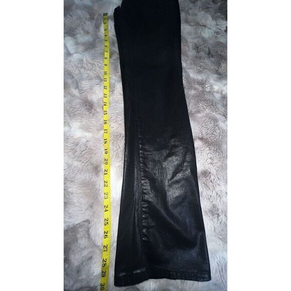 Ralph Lauren 109 Black Label Womens Sz 26 Black Coated Stretch Skinny Jeans - Picture 11 of 16